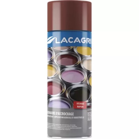PEINTURE PRIMAIRE BRUN AEROSOL 400ML LACAGRI - ref. 234695 | TP Agri