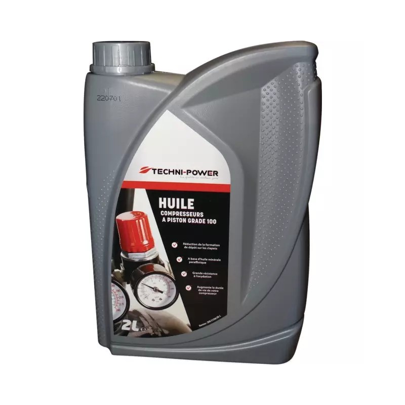 HUILE POUR COMPRESSEUR A PISTON BIDON 2L TECH - ref. 1940095 | TP Agri