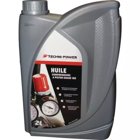 HUILE POUR COMPRESSEUR A PISTON BIDON 2L TECH - ref. 1940095 | TP Agri