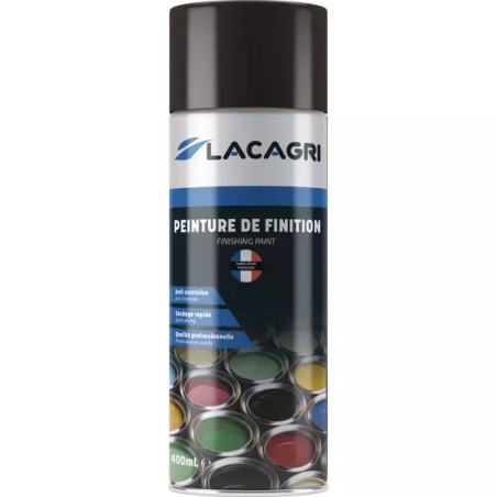 PEINTURE DE FINITION NOIR AEROSOL 400ML LACAGR - ref. 256597 | TP Agri