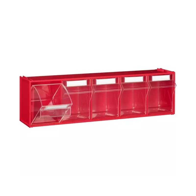 MODULE ROUGE 5 CASIERS BASCULANTS TRANSPARENT - ref. 9033613 | TP Agri
