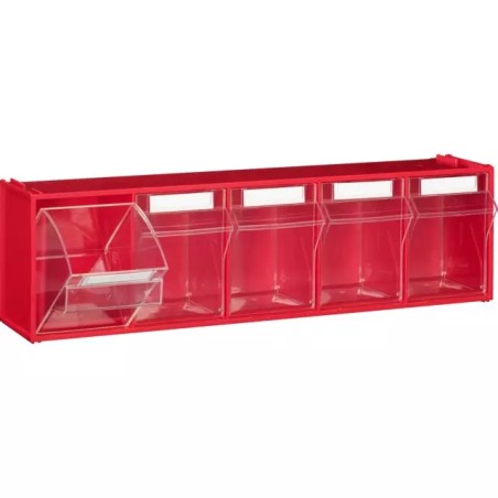 MODULE ROUGE 5 CASIERS BASCULANTS TRANSPARENT - ref. 9033613 | TP Agri