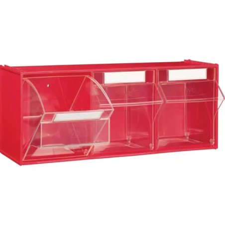 MODULE ROUGE 3 CASIERS BASCULANTS TRANSPARENT - ref. 9033615 | TP Agri