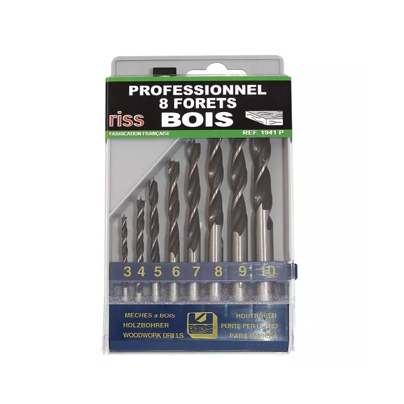 FORETS 3 A 10 MM BOIS COFFRET DE 8 PIECES RIS - ref. 1927735 | TP Agri