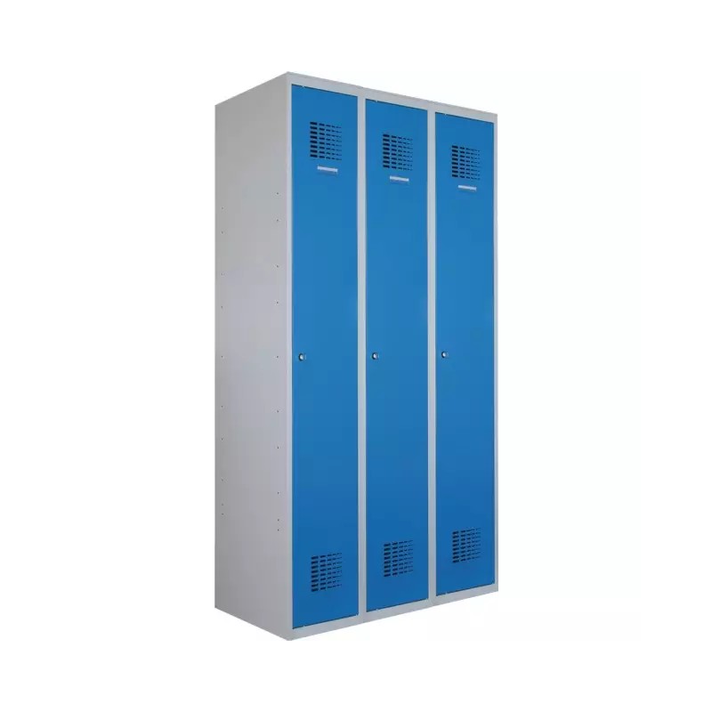 VESTIAIRE SOCLE 3 COLONNES 3 PORTES (HxLxP) 1 - ref. 9027005 | TP Agri