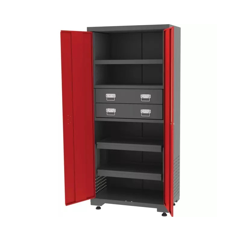 ARMOIRE DE RANGEMENT HAUTE A 2 TIROIRS - ref. KS8108057SN | TP Agri
