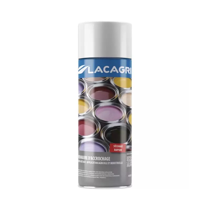 PEINTURE PRIMAIRE BLANC AEROSOL 400ML LACAGRI - ref. 1676711 | TP Agri