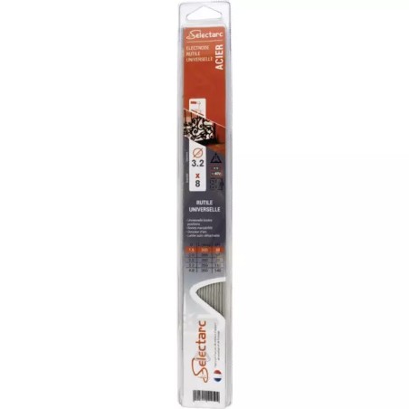 ELECTRODE ACIER Ø 3,2 BLISTER DE 8 SELECTARC - ref. 1930460 | TP Agri