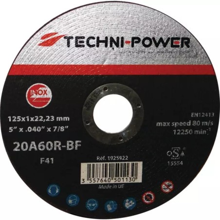 DISQUE A TRONCONNER EXTRA FIN METAL INOX PLAT - ref. 1925922 | TP Agri