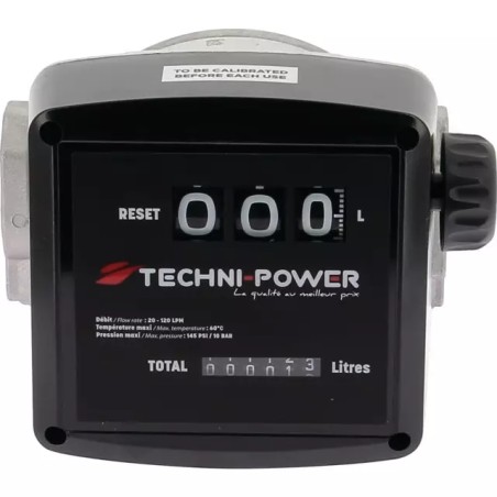 COMPTEUR VOLUMETRIQUE TP-10 GASOIL TECHNI-POW - ref. 1945434 | TP Agri