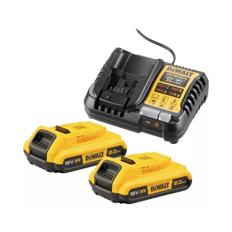 PACK 2 BATTERIES XR 18V 2AH LI-ION + CHARGEUR - ref. 1943200 | TP Agri