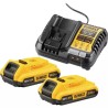 PACK 2 BATTERIES XR 18V 2AH LI-ION + CHARGEUR - ref. 1943200 | TP Agri