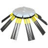 KIT DE 10 ENSEMBLES DE 3 BROSSES ACIER POUR - ref. 32005216 | TP Agri