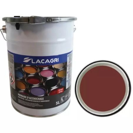 PEINTURE PRIMAIRE BRUN ROUGE SEAU 5L LACAGRI - ref. 1676443 | TP Agri