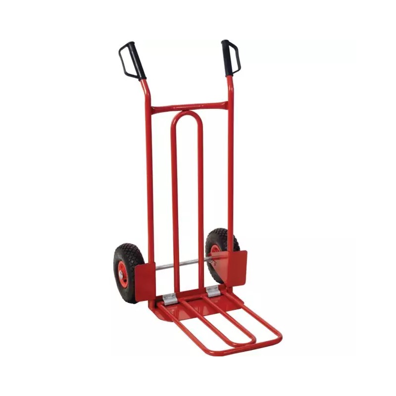 DIABLE AVEC BAVETTE RABATTABLE ET ROUES GON - ref. KS1600226 | TP Agri