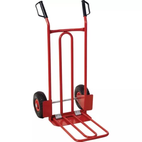 DIABLE AVEC BAVETTE RABATTABLE ET ROUES GON - ref. KS1600226 | TP Agri