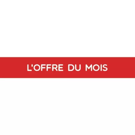 BANDEAU PVC MAGNETIQUE L'OFFRE DU MOIS ROUGE - ref. 9031300 | TP Agri