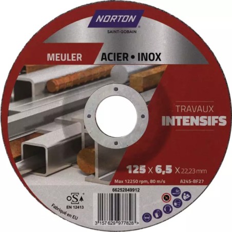 DISQUE A EBARBER METAL INOX MOYEU DEPORTE 125 - ref. 1925856 | TP Agri