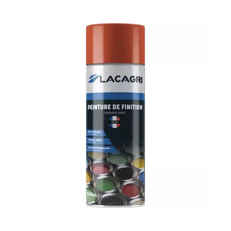 PEINTURE DE FINITION ORANGE ROUGE AEROSOL 400M - ref. 254611 | TP Agri
