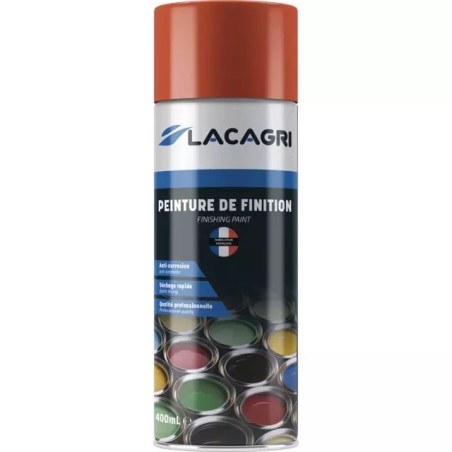 PEINTURE DE FINITION ORANGE ROUGE AEROSOL 400M - ref. 254611 | TP Agri