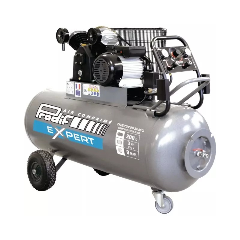 COMPRESSEUR A AIR 200L 3CV TRIPHASE 23M3 PROD - ref. 1940055 | TP Agri