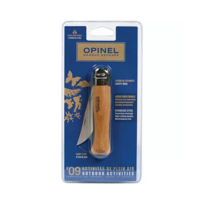 COUTEAU LAME ACIER INOXYDABLE N°9 BLISTER OPIN - ref. 258808 | TP Agri