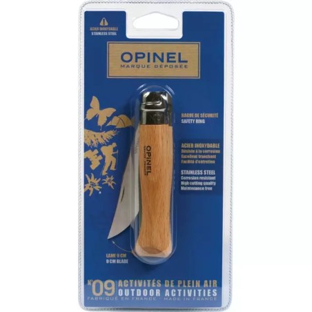 COUTEAU LAME ACIER INOXYDABLE N°9 BLISTER OPIN - ref. 258808 | TP Agri