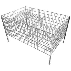 BAC A FOUILLE DE 80X120X80 CM 150 KG 4ROUES - ref. 9033021 | TP Agri