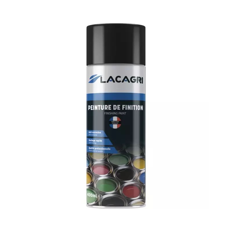 PEINTURE DE FINITION NOIR MAT AEROSOL 400ML LA - ref. 234693 | TP Agri