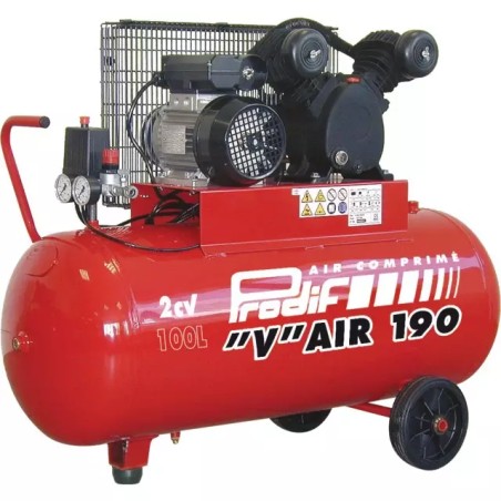 COMPRESSEUR A AIR 100L 2CV MONOPHASE 15M3 PRO - ref. 1940038 | TP Agri