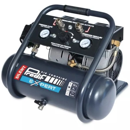 COMPRESSEUR A AIR 6L SILENCIEUX 0,75CV MONOPH - ref. 1940062 | TP Agri