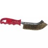 BROSSE METALLIQUE CONVEXE AVEC MANCHE PLASTIQ - ref. 1930526 | TP Agri
