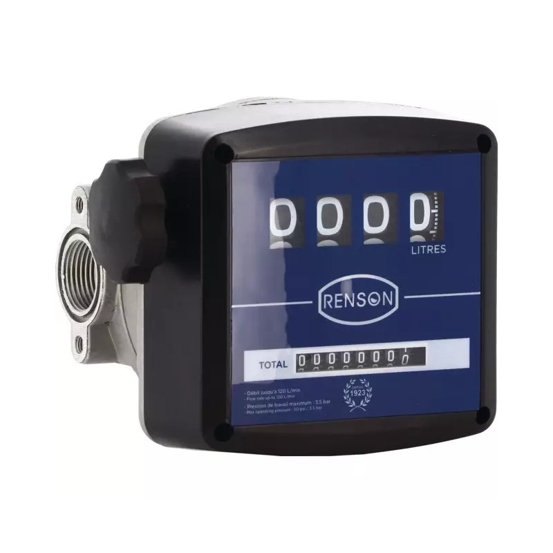 COMPTEUR MECANIQUE 4 CHIFFRES 20 à 120L/MIN - ref. REN971850 | TP Agri