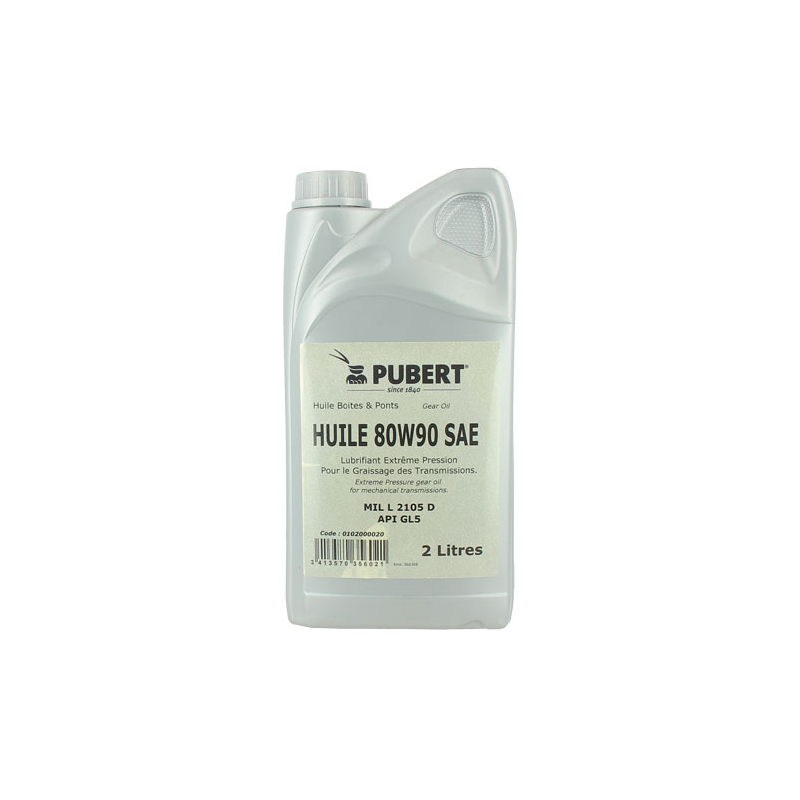 BIDON HUILE 2L SAE 80-90 - ref. 0102000020 | TP Agri