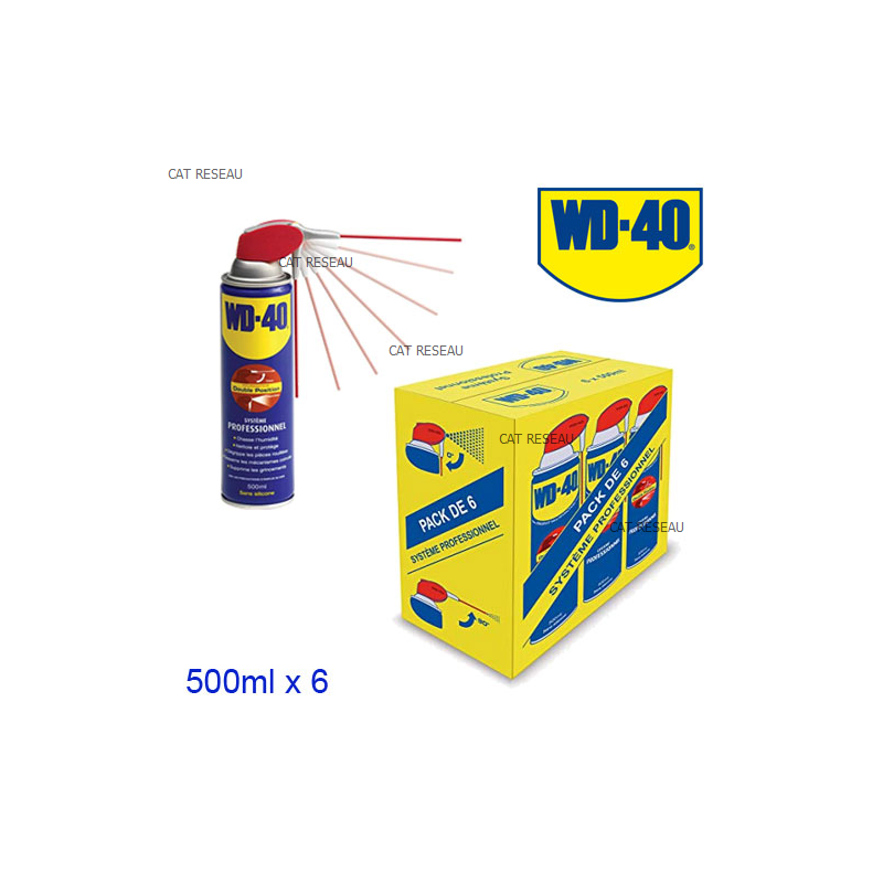 WD40 PACK 33032 - 6 AEROSOLS 500ml - ref. WD40500P6 | TP Agri
