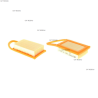 FILTRE A AIR BR500/550/600/700 - ref. 42821410300 | TP Agri