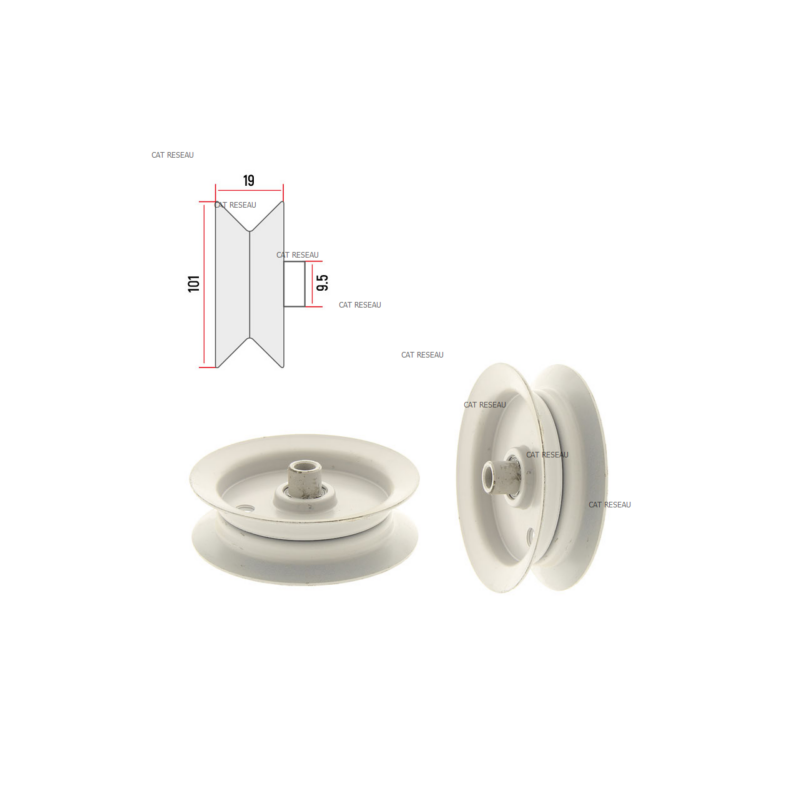 POULIE PLATE - ref. 138588 | TP Agri