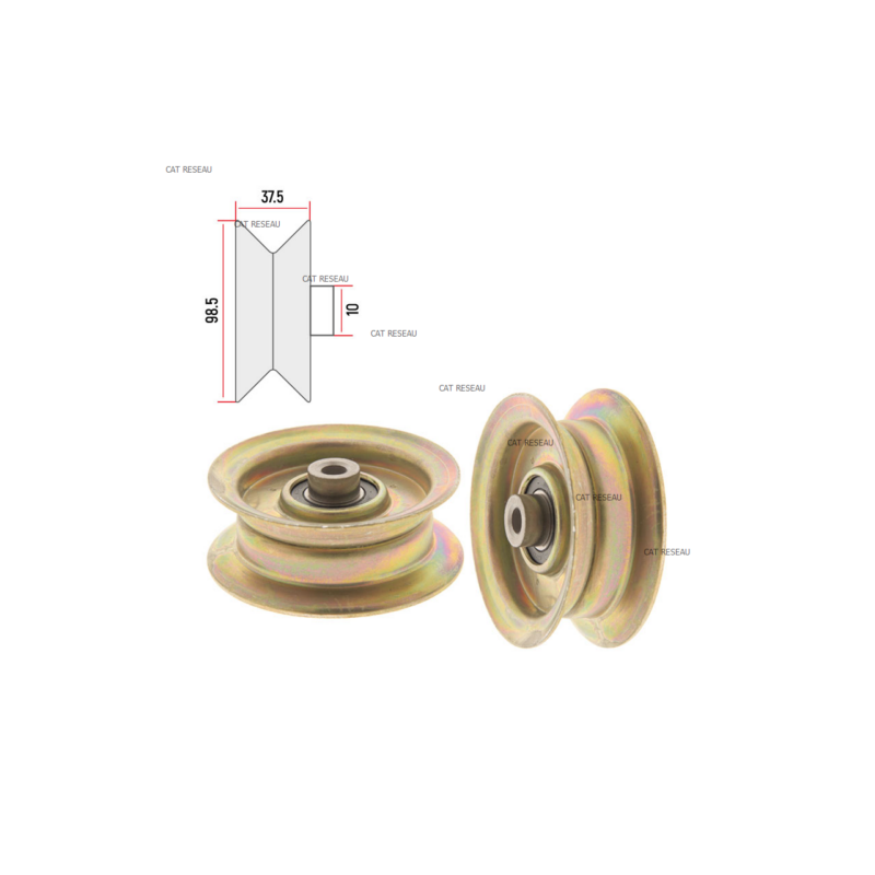 POULIE LAME PLATE 100mm 9,52 - ref. 532177968 | TP Agri