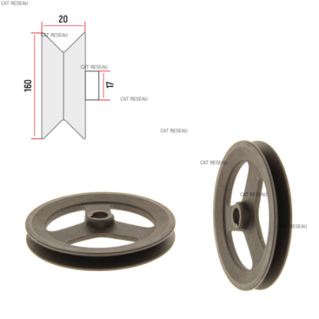 BELT PULLEY - ref. 1134473201 | TP Agri