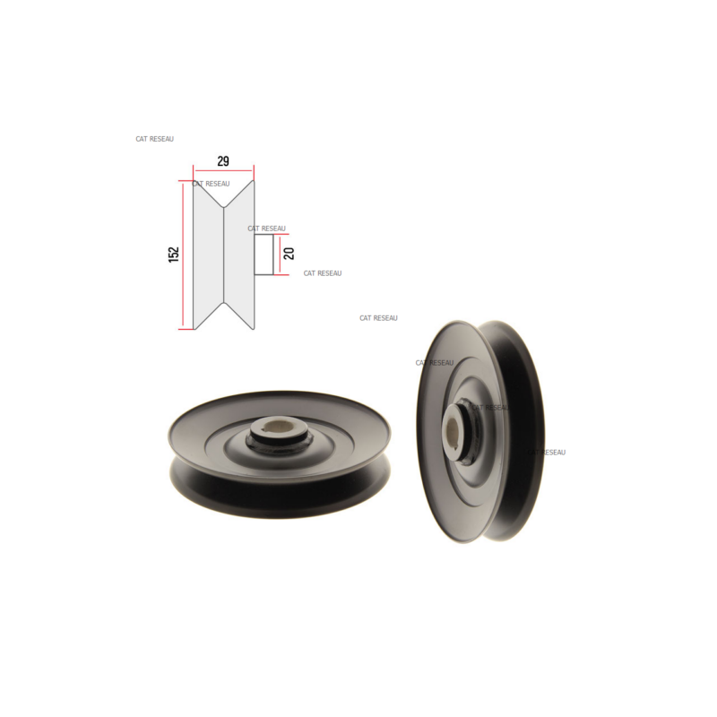 BELT PULLEY - ref. 1137098001 | TP Agri
