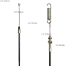 CABLE EMBRAYAGE DE LAMES TC/122 2000 - ref. 1820046071 | TP Agri