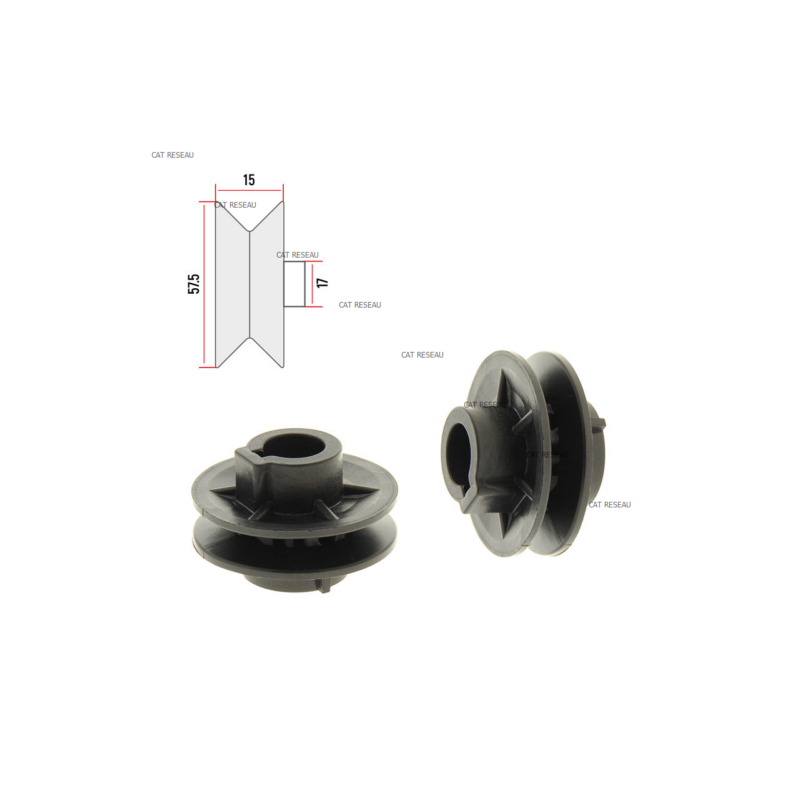 PLASTIC DRIVE PULLEY - ref. 3226019112 | TP Agri