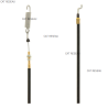 CABLE EMBRAYAGE DE FREIN DE LAME EL63 - ref. 3842071041 | TP Agri