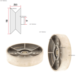 TENSION ROLLER PULLEY - ref. 3876050070 | TP Agri