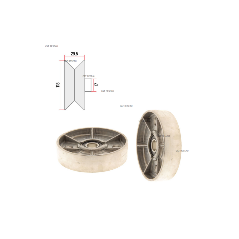 TENSION ROLLER PULLEY - ref. 3876050070 | TP Agri