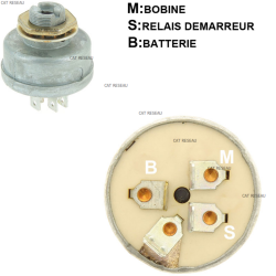 CONTACTEUR A CLE 4 BROCHES - ref. 7073797YP | TP Agri