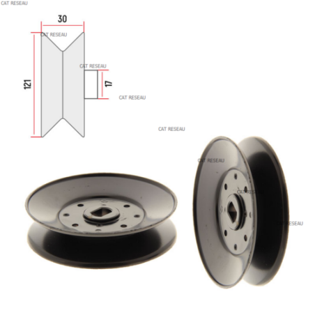 PULLEY - ref. 312283MA | TP Agri