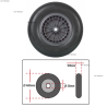 ROUE DE BROUETTE INCREVABLE AXE 20 - ref. 080341 | TP Agri