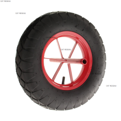 ROUE BROUETTE METAL AVEC AXE 20mm - ref. 080342 | TP Agri