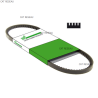 COURROIE CRANTEE POUR 102Cm - ref. 1350656050 | TP Agri